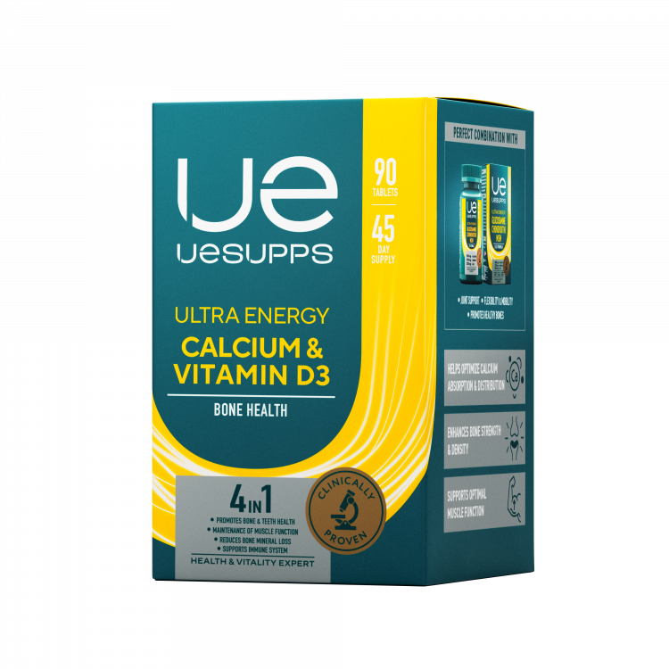 Calcium & Vitamin D3 Ultra Energy UESUPPS, 90 таблеток