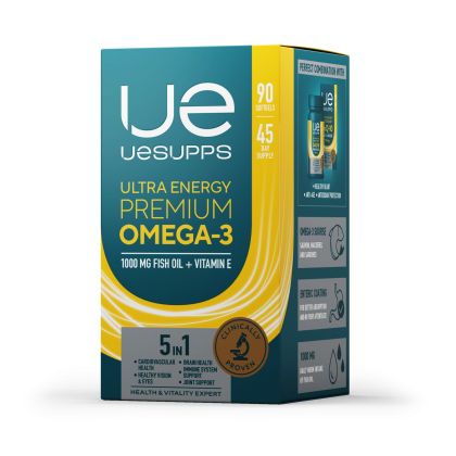 Омега-3 Ultra Energy Premium Omega-3, 90 мягких капсул