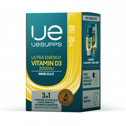 Витамин Д3 2000 МЕ Ultra Energy Vitamin D3, 120 мягких капсул