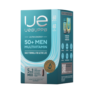 UESUPPS / Ultra Energy 50+ Men Multivitamin / 60 softgels
